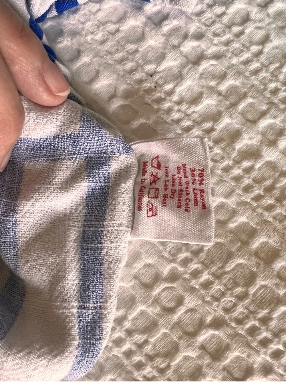 White Plaid Set with Colorful Tulip Print